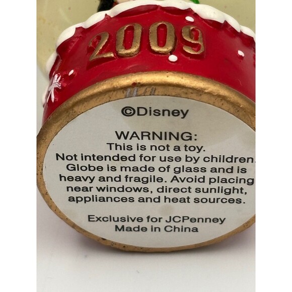 Walt Disney Mickey Mouse 2009 JCPenney Mini Snowglobe + 2008 Hallmark Nutcracker - Picture 6 of 11